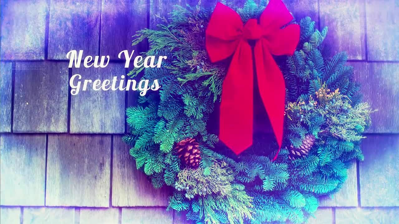 柔和的光线泄漏圣诞节幻灯片素材库精选AE模板