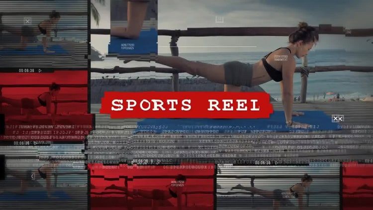 动感活力的体育赛事介绍素材库精选AE模板