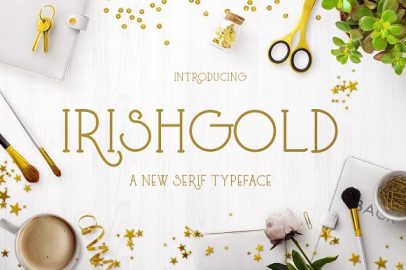 Irish Gold素材之家精选英文字体