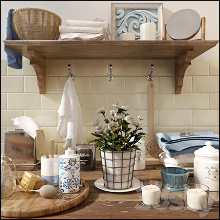 浴室装饰品素材之家精选3D模型