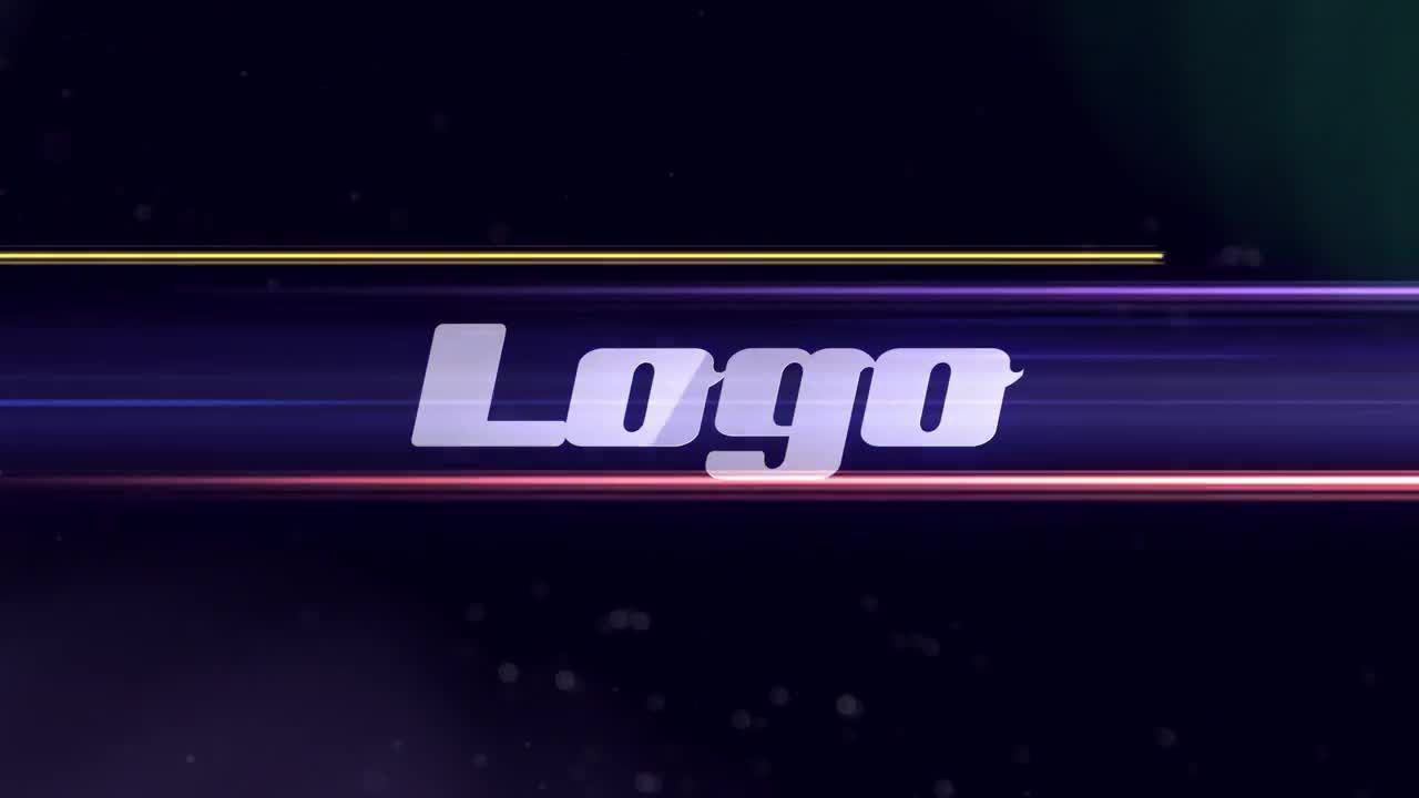 精美的条纹徽标动画素材库精选AE模板