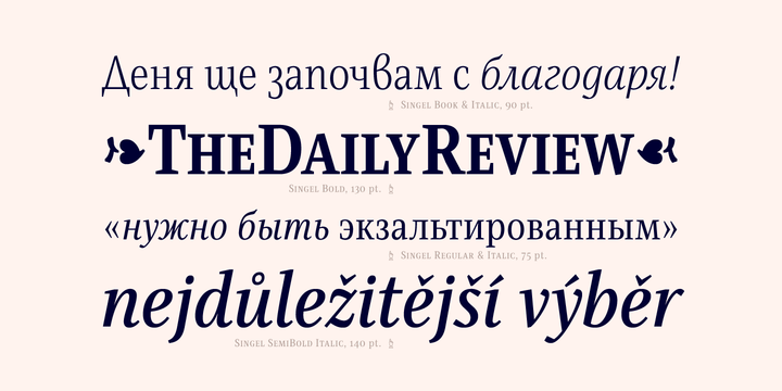 Singel Font Family插图1