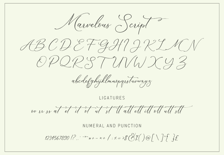 Marvelous Sans Demo font插图4