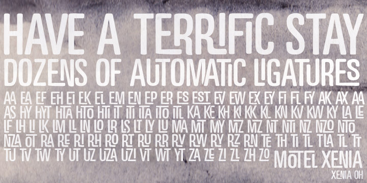 Motel Xenia Font Family插图1