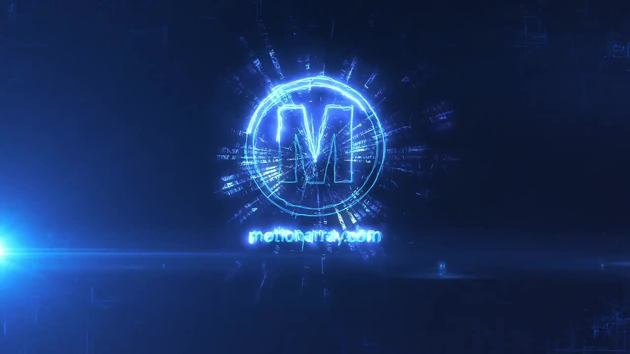 能量闪电光线标志logo动画素材库精选AE模板