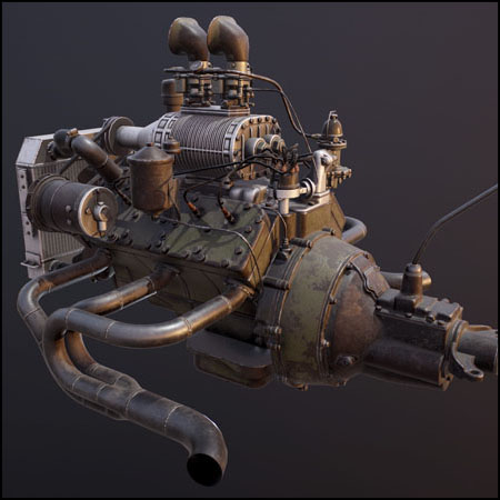 Rat-Rod Engine苏联鼠杆发动机素材之家精选3D模型