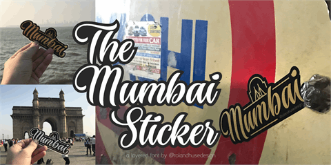The Mumbai Sticker Demo font素材之家精选英文字体