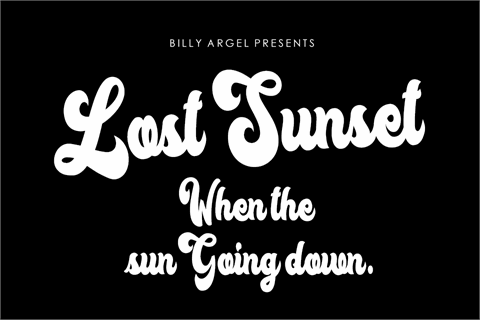 Lost Sunset Personal Use font素材之家精选英文字体