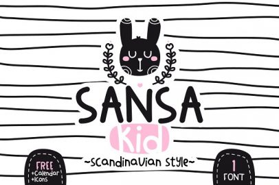 Sansa Kid-Scandinavian style素材之家精选英文字体
