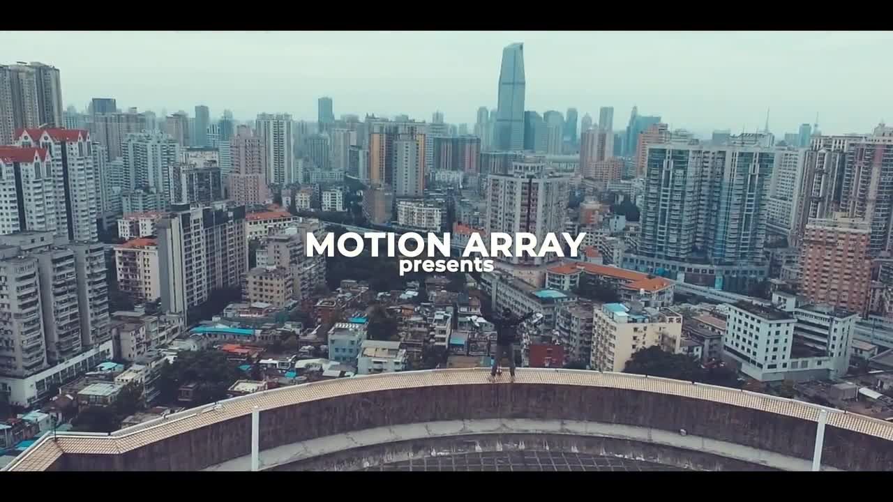 清爽风格最小的城市促销介绍素材库精选AE模板