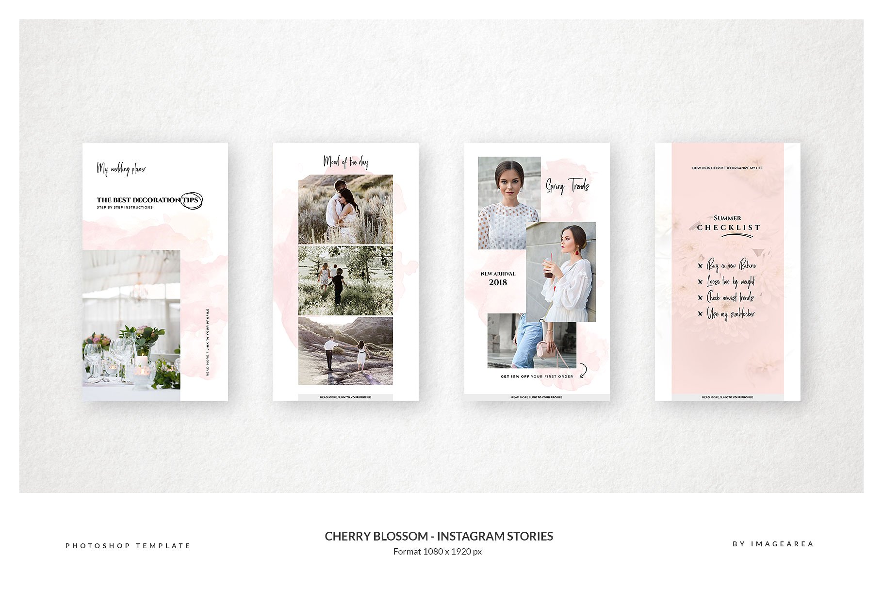 20个Instagram樱花主题故事贴图模板素材库精选 20 Instagram Stories Cherry Blossom插图(3)