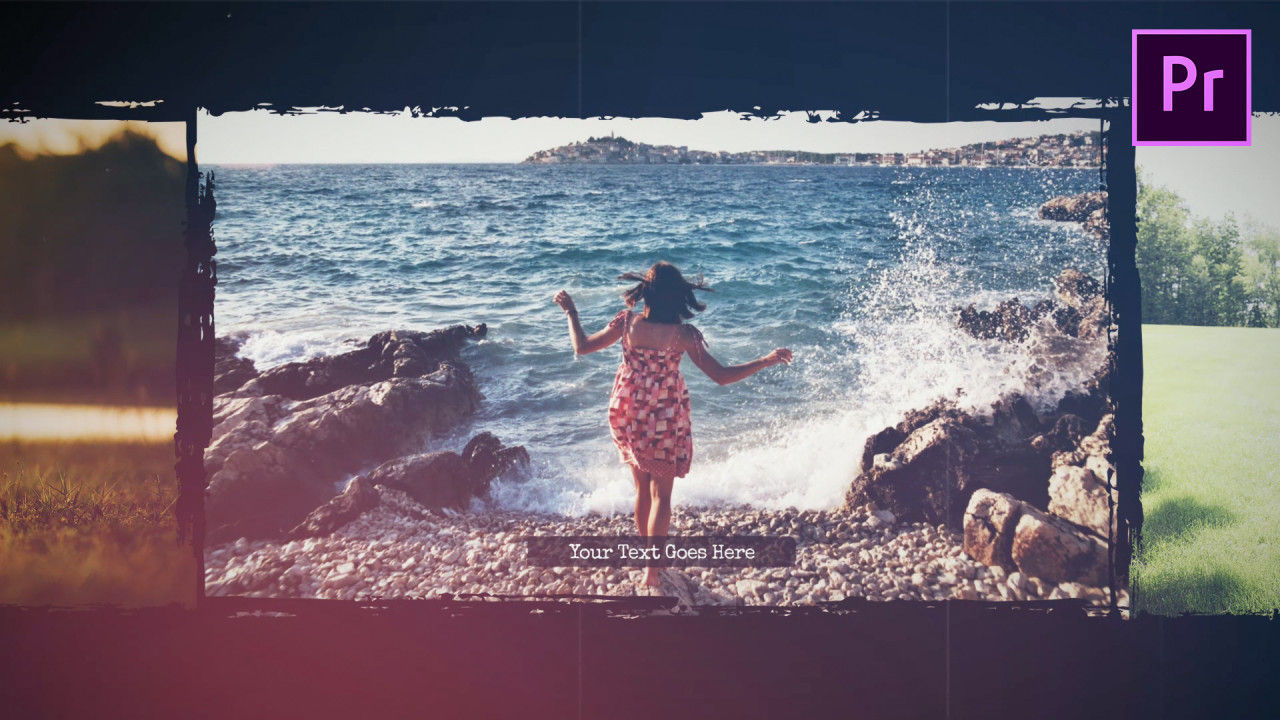 复古而优雅的照片幻灯片素材库精选pr模板