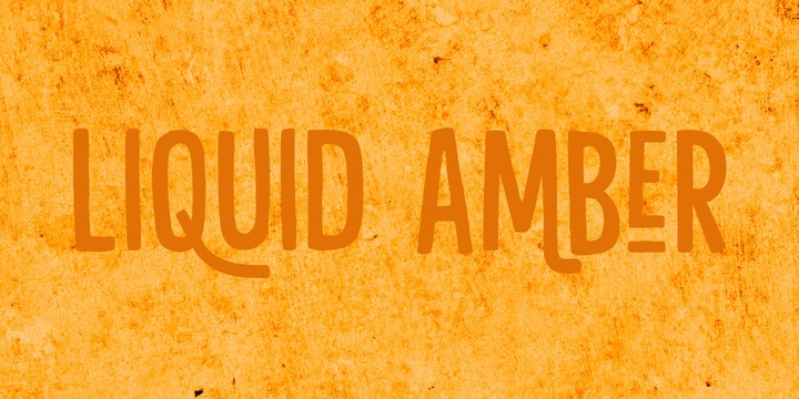 Liquid Amber Font素材之家精选英文字体