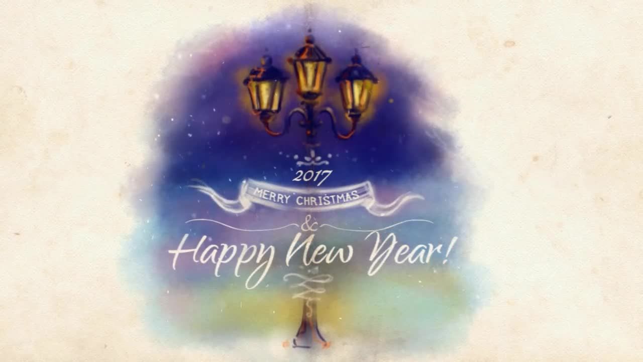 温馨卡通创意的圣诞节贺卡素材库精选AE模板