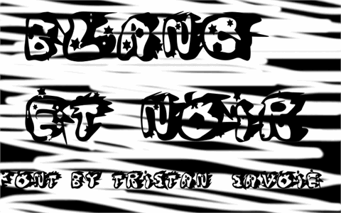 Blanc et Noir font素材之家精选英文字体