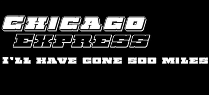 Chicago Express font插图1 Chicago Express font插图1