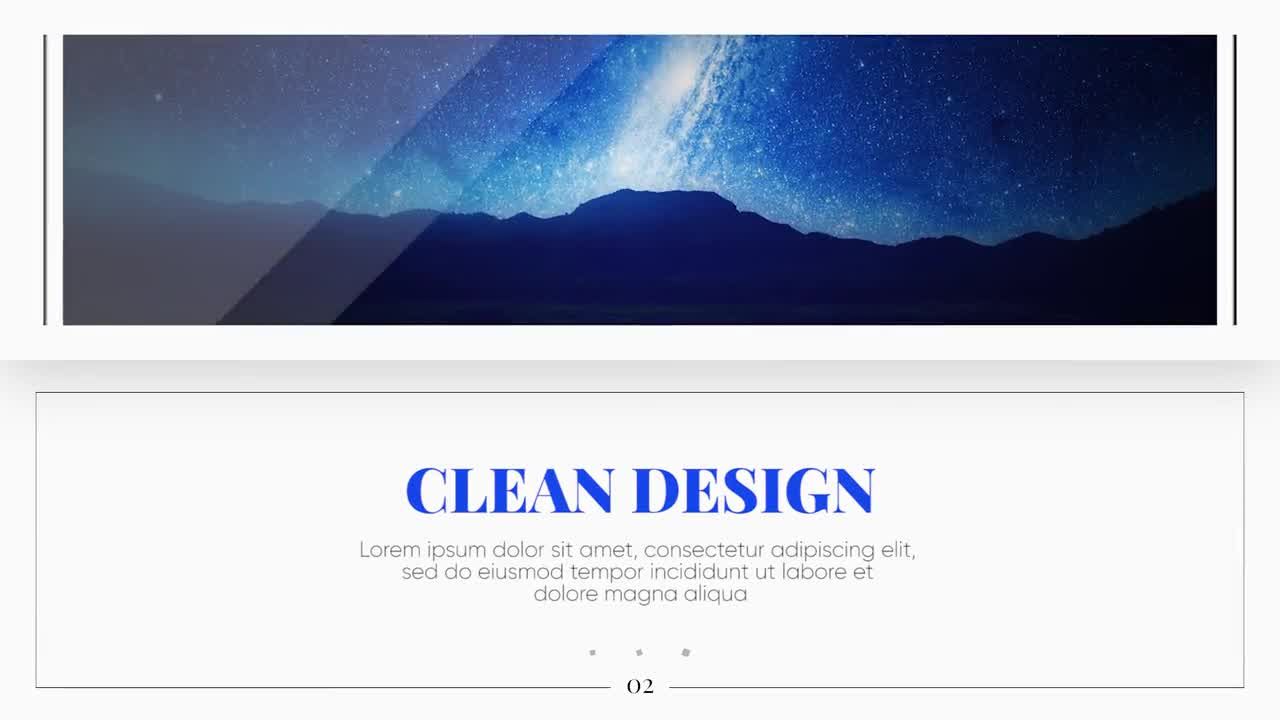 高清设计简洁素材库推荐PR模板