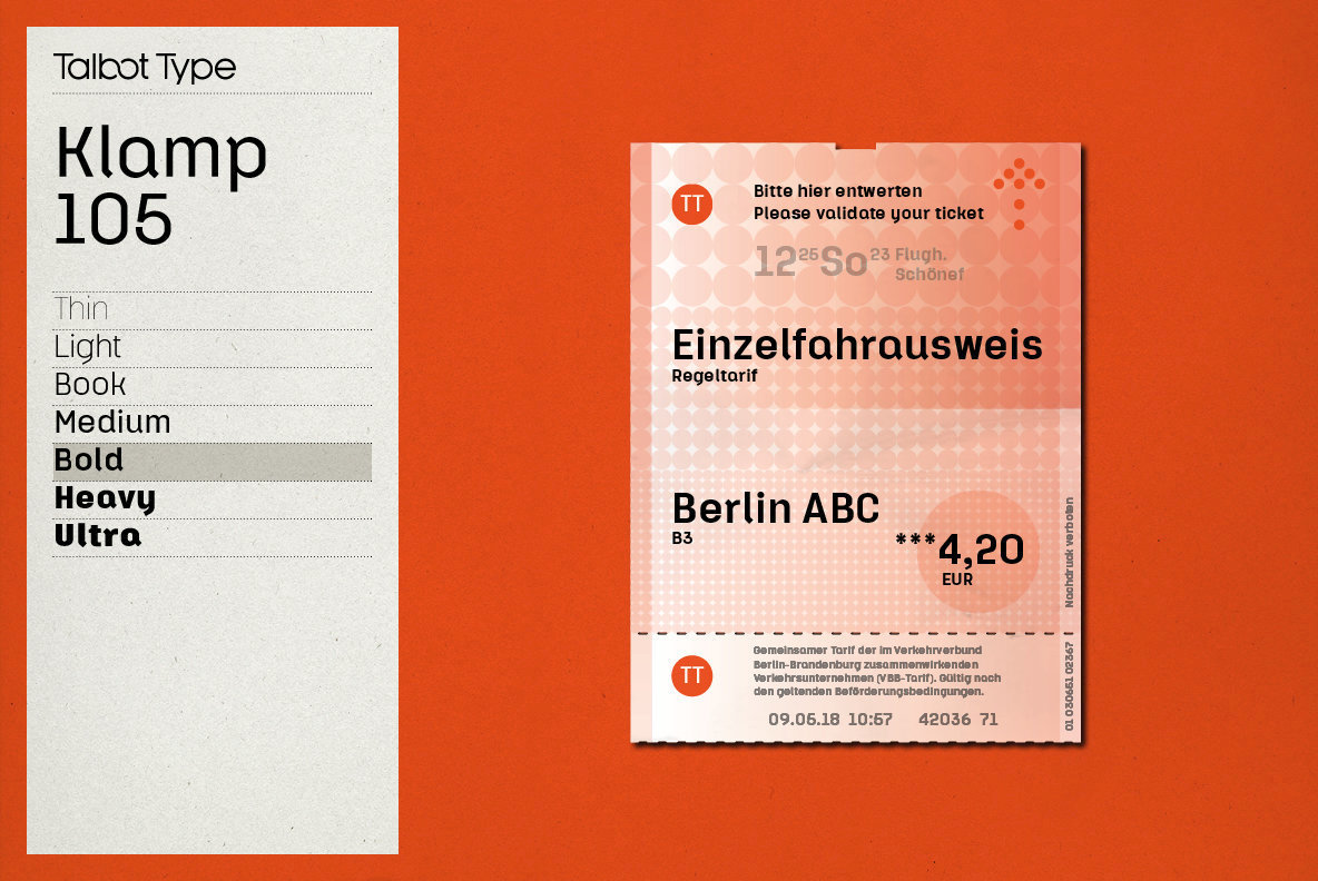 Klamp 105 Font Family插图1