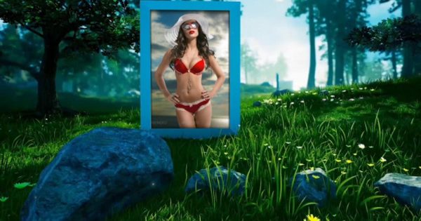 森林背景创意幻灯片视频素材库精选AE模板 Photo Gallery In Forest