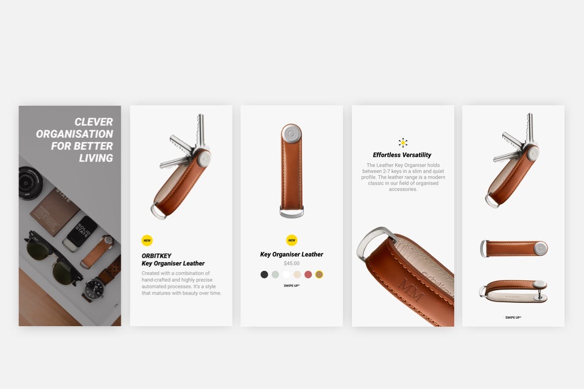 社交电商新品发布Instagram推广设计素材 Ecommerce Instagram stories templates插图(1)