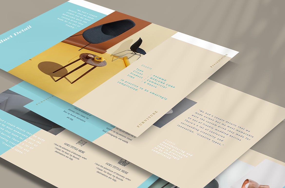 家具品牌营销策划方案PPT幻灯片模板 Furniture Marketing Powerpoint Template插图(1)