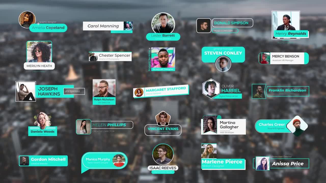 25个独特的照片下三分之一素材库精选AE模板