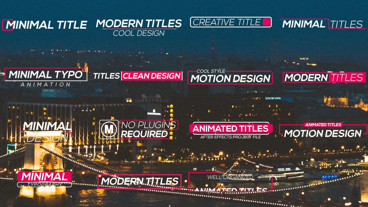 15个现代和创造性的广告全屏标题动画素材库推荐Pr模板