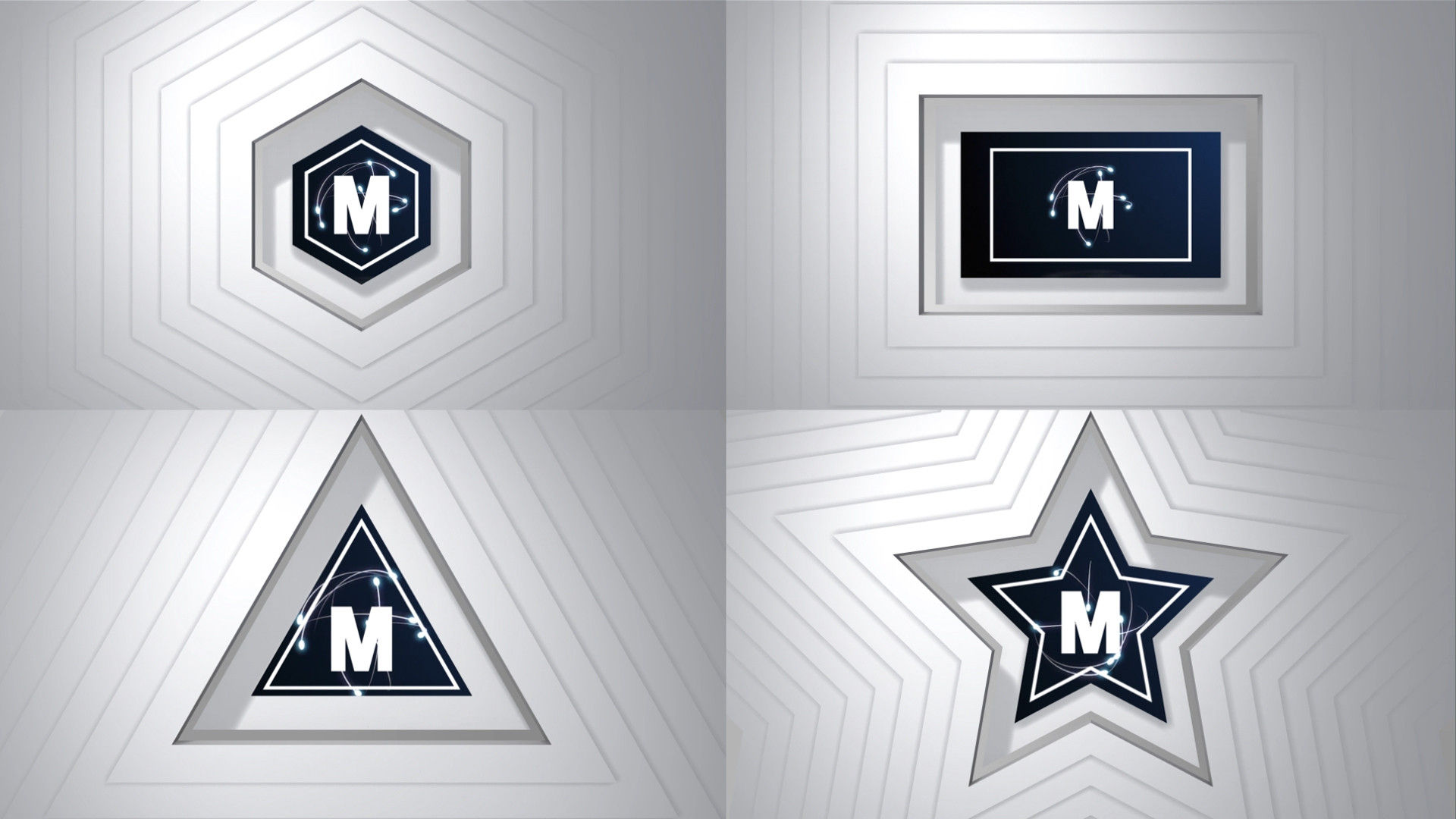 简单的广告徽标显示素材库精选AE模板