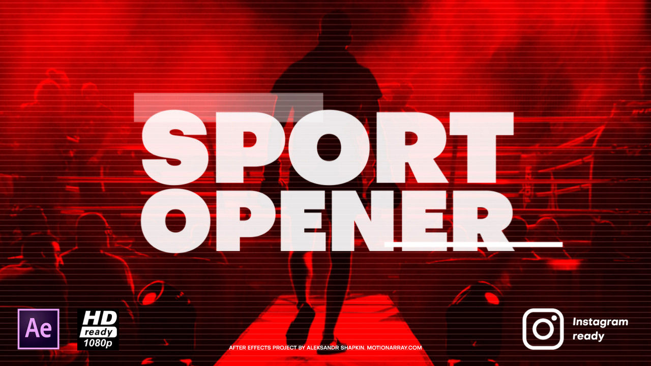 动态运动开瓶器素材库精选AE模板