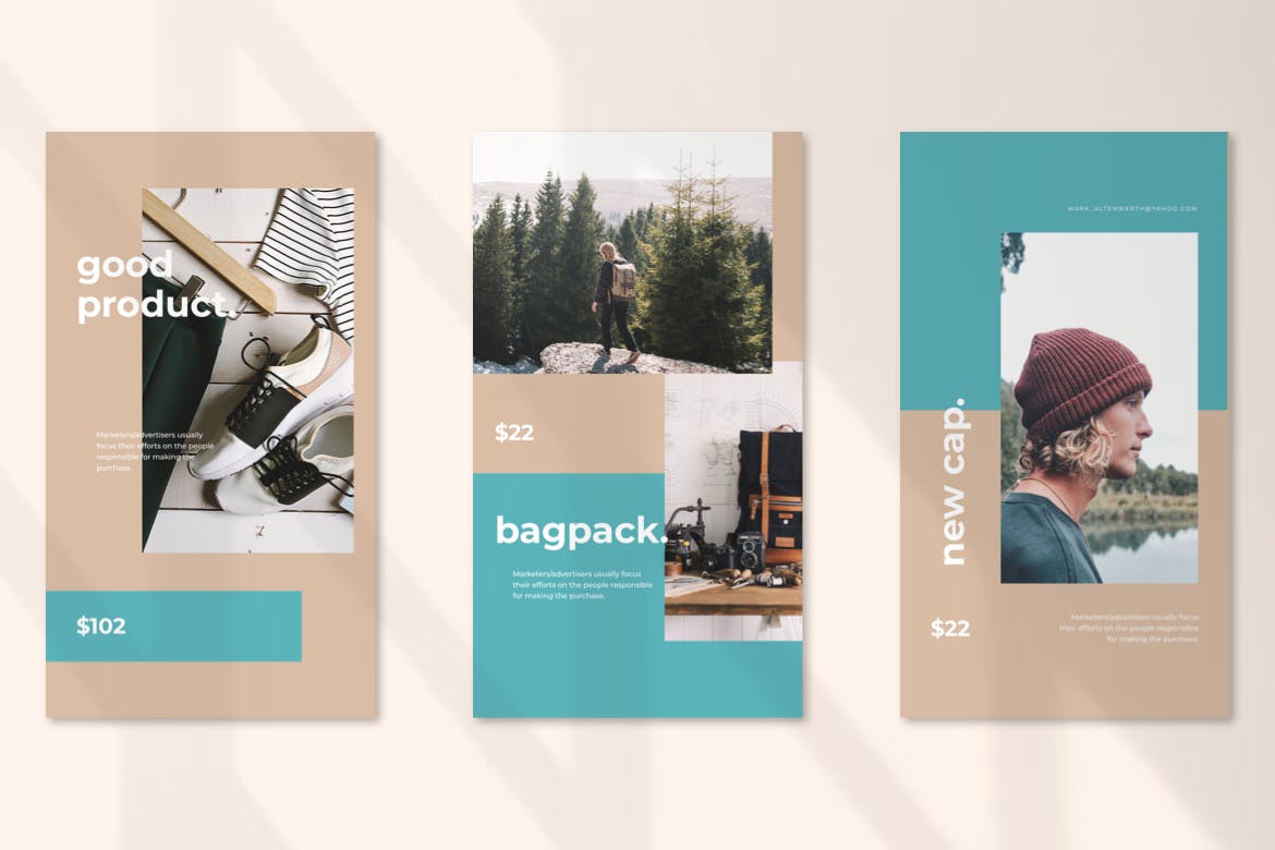 Instagram社交电商推广设计素材包 Instagram Story Template – Minimalist Store design插图(3)