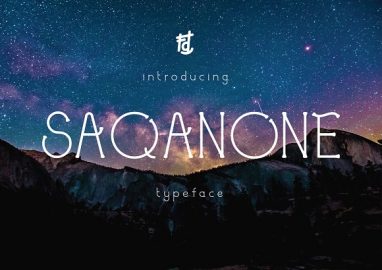 Saqanone Font素材之家精选英文字体