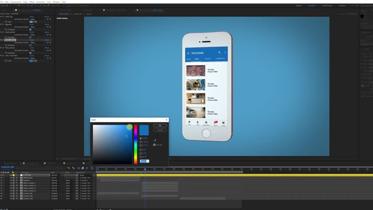现代时尚的视频演示文稿素材库精选AE模板