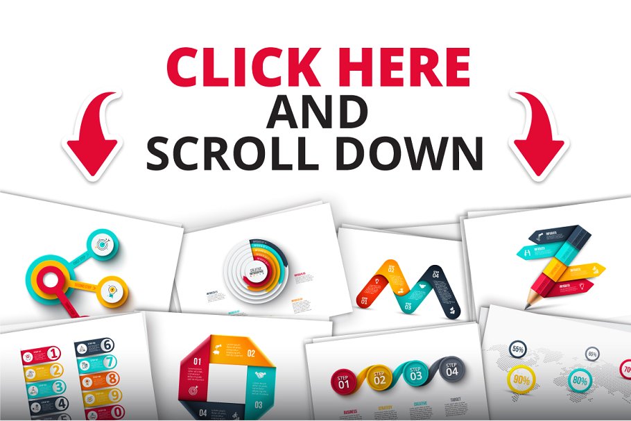 创意信息图表类幻灯片矢量设计素材 Creative infographics templates插图(2)