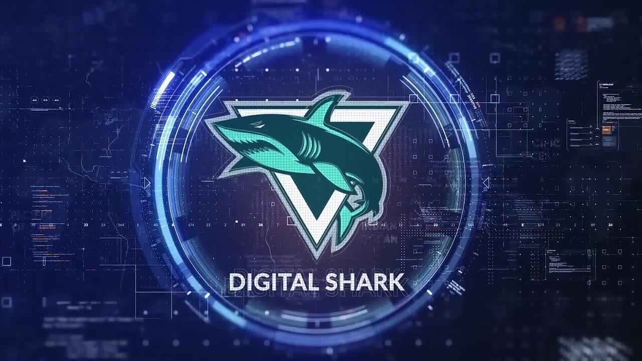 令人兴奋的数字技术戒指标志素材库精选AE模板