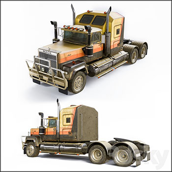 Mack RW Superliner 1985车头素材之家精选3D模型