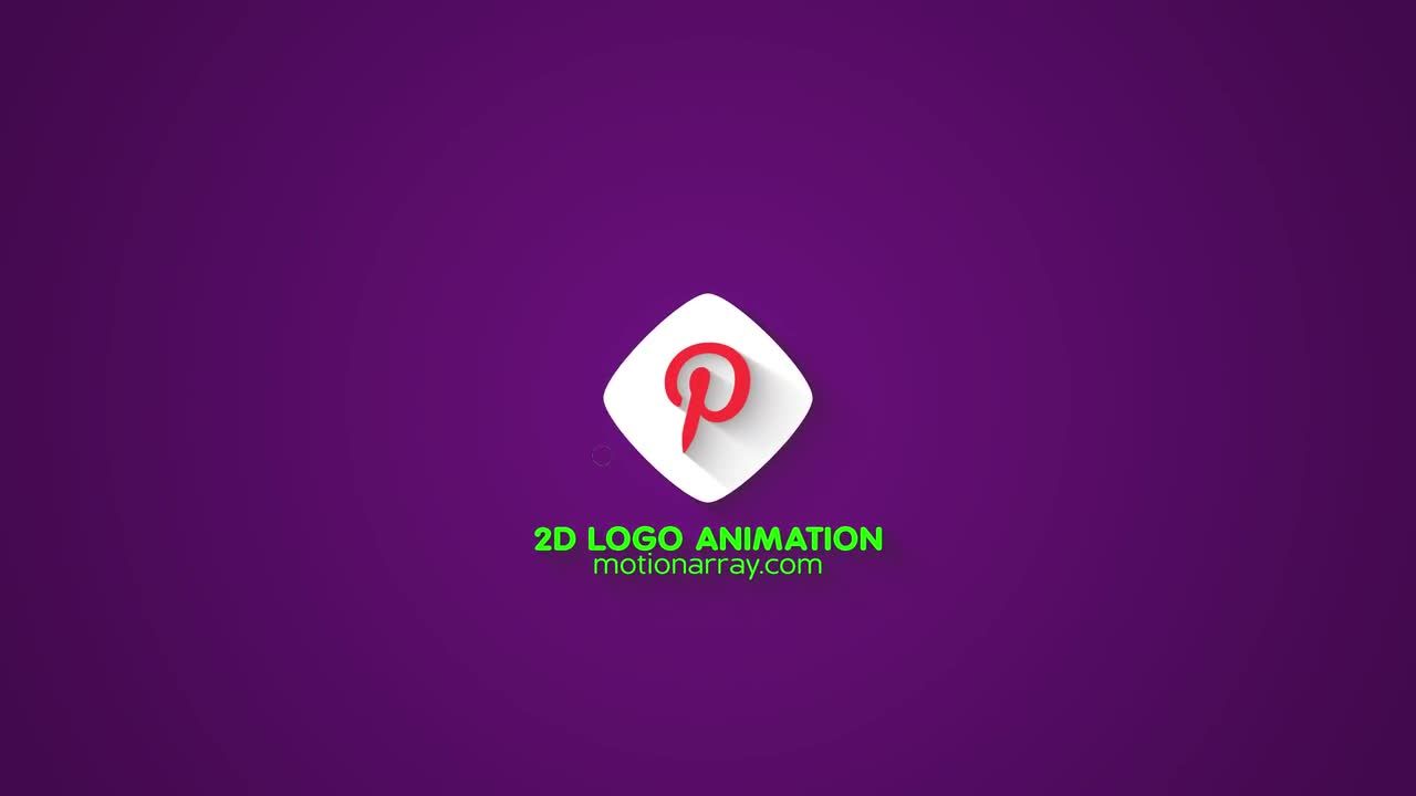 2D动态迷你logo动画ae模板展示