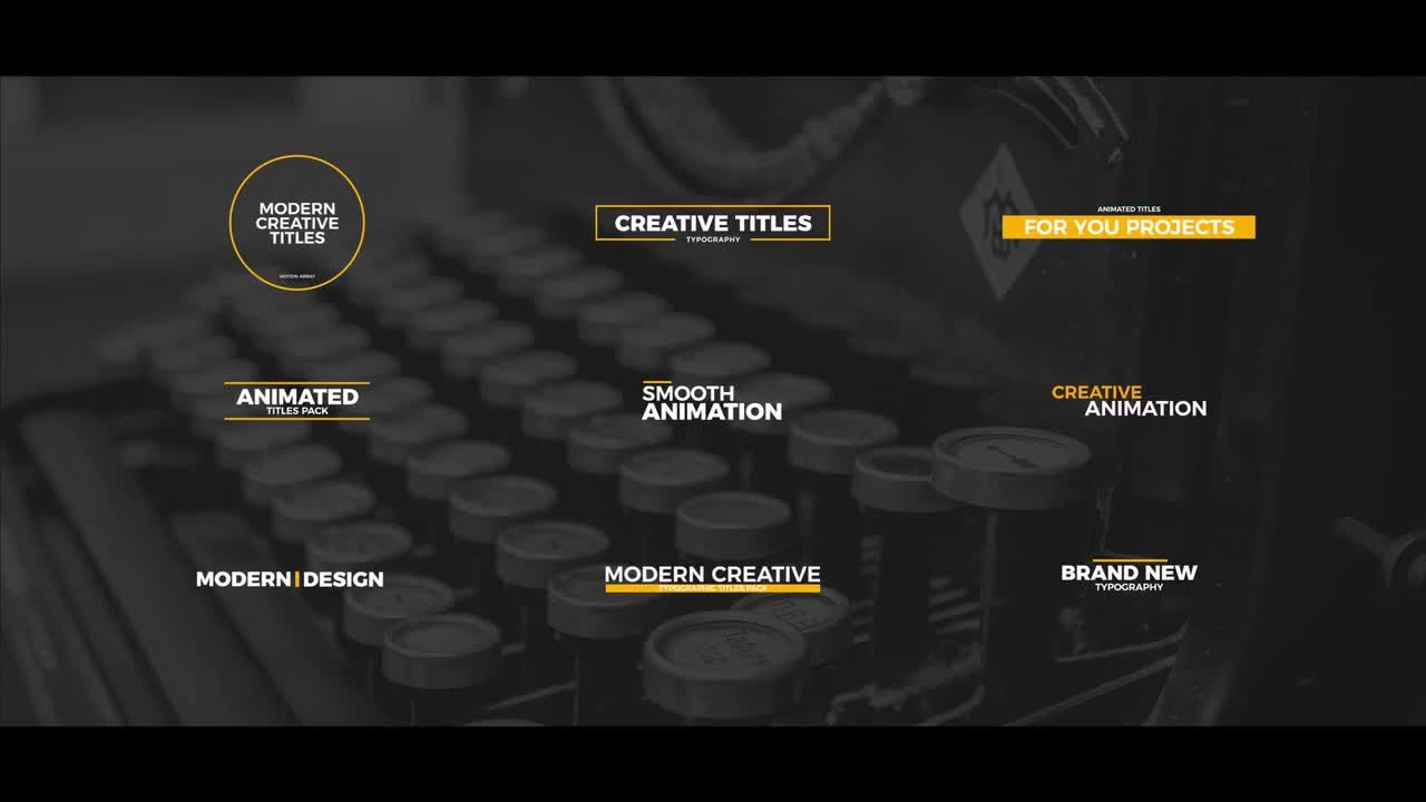 9个不同的简单标题素材库推荐PR模板