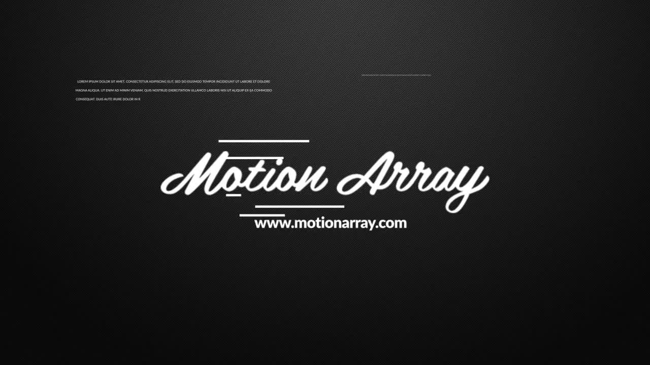 文字简介时尚动画素材库精选AE模板