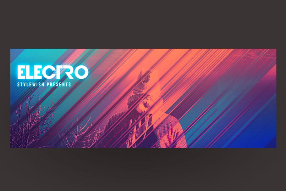 5款Electro风格Facebook时间轴模板素材库精选 5 Electro Facebook Timeline Covers插图(3)
