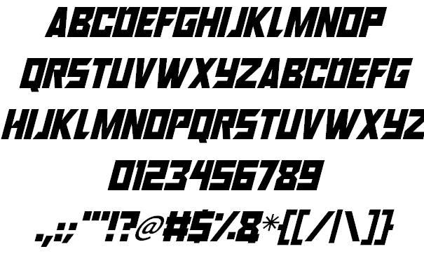 Robot Renegades font插图2