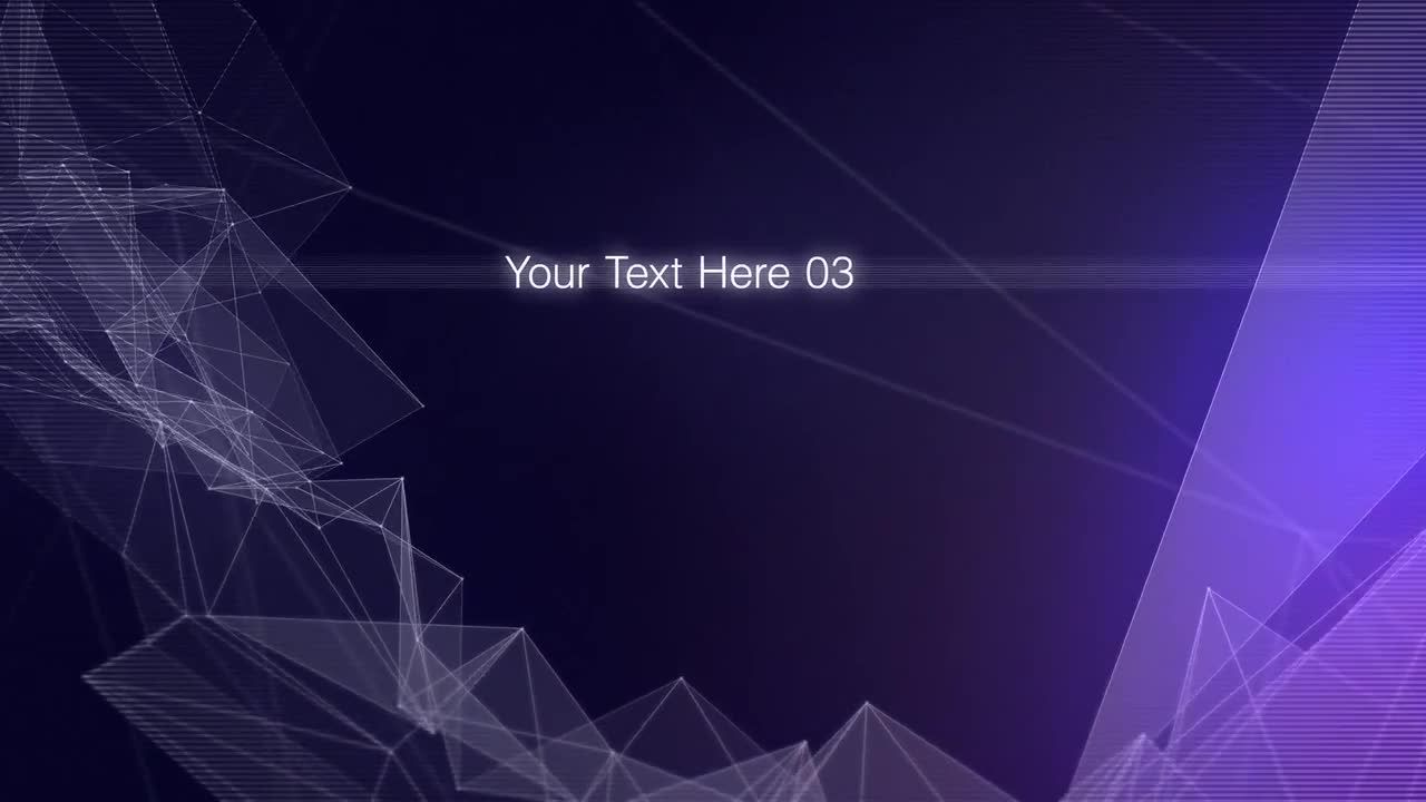 8个独特的文本占位行标题素材库精选AE模板