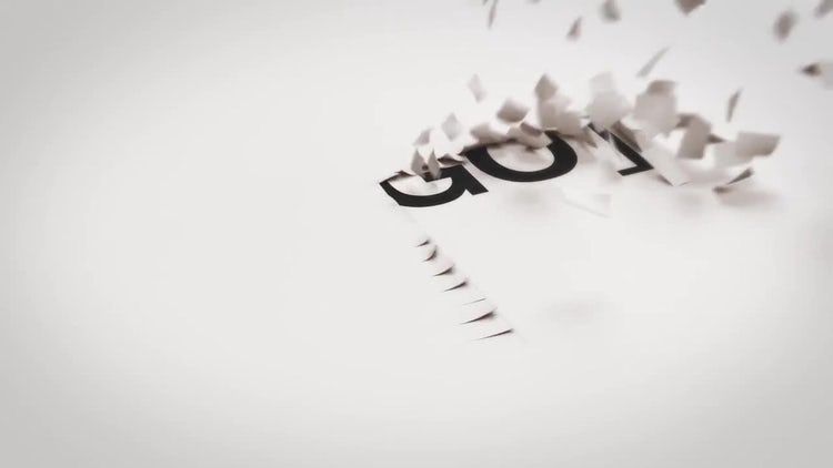 动态动画的纸片效果After Effects模板