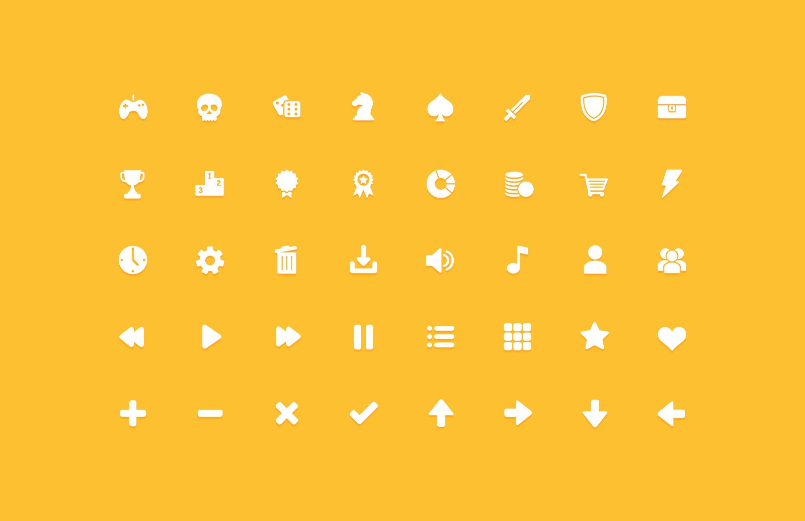 游戏主题界面矢量图标集合 Game GUI Vector Icons插图(1)