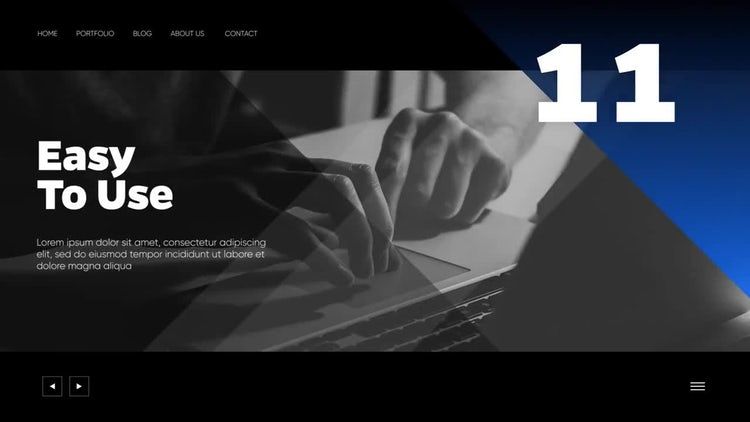 简约风格企业介绍文本动画素材库精选AE模板