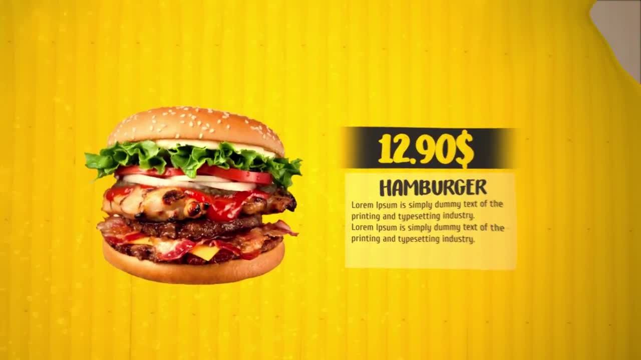 时尚的餐厅促销素材库精选AE模板