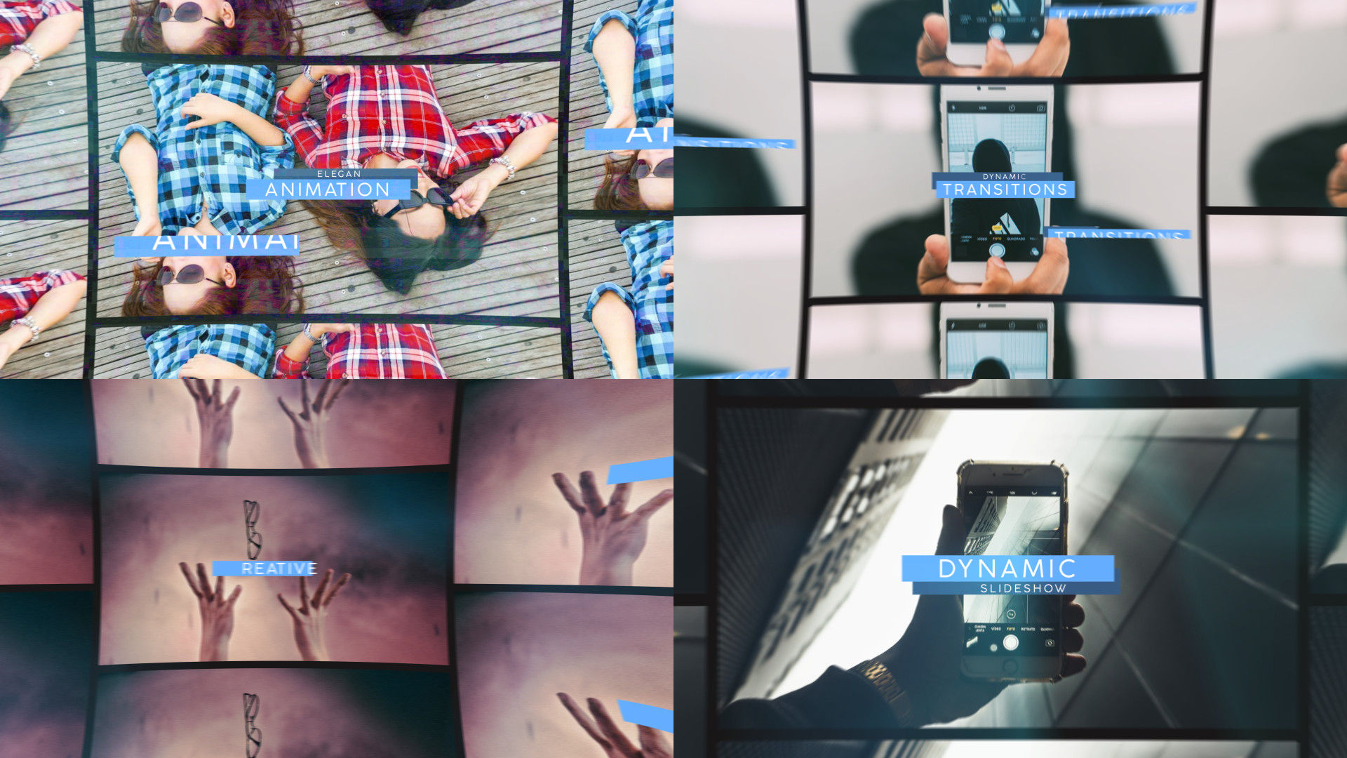 外观新颖的动态幻灯片素材库精选AE模板