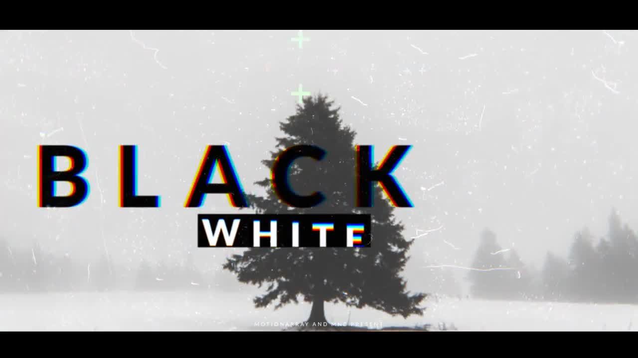 黑白转场时尚动态过渡效果素材库精选AE模板