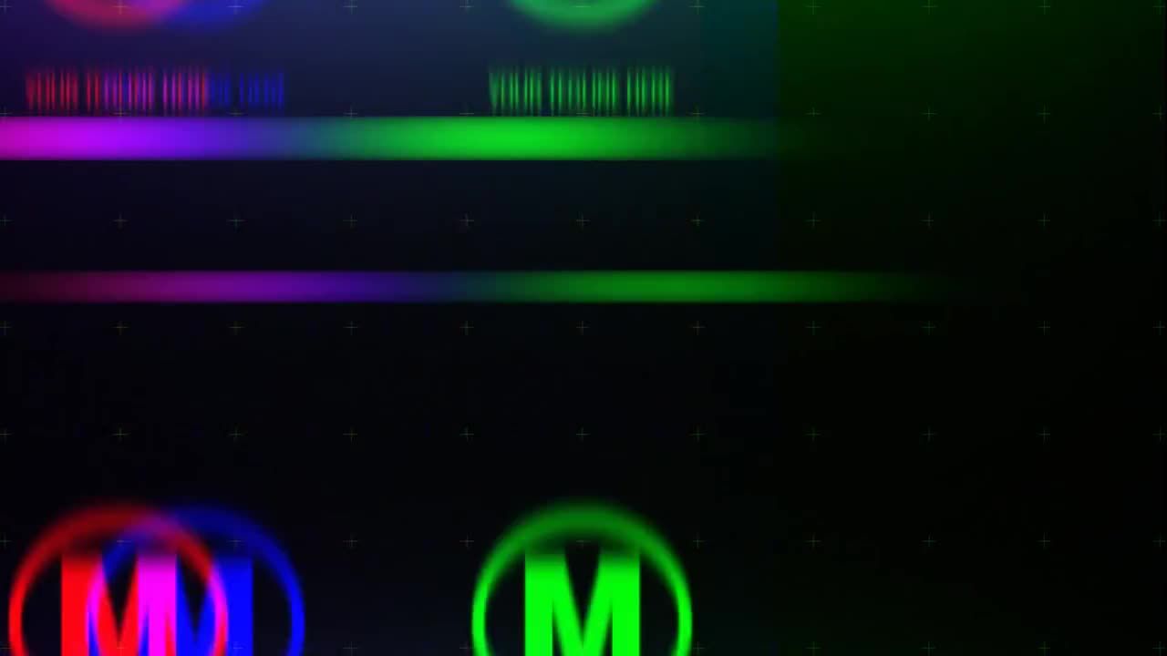 时尚动感的毛刺徽标展示素材库精选AE模板