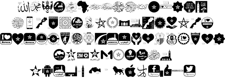 Font Morocco Color font插图1 Font Morocco Color font插图1