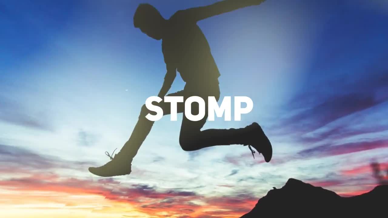 精力充沛的电影预告片素材库精选AE模板Stomp Opener